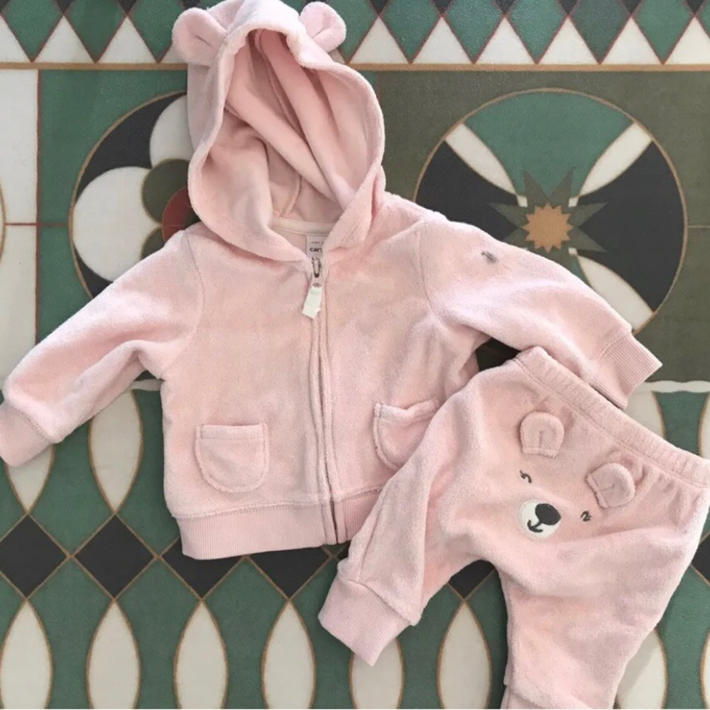 Carter’s NB Pink Terry Bear Outfit